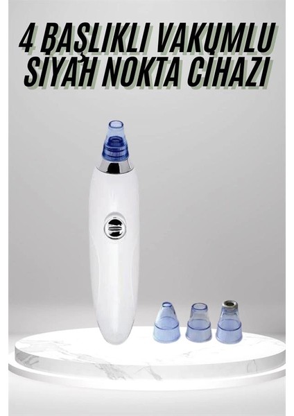 4 Başlıklı Pilli Vakumlu Siyah Nokta Temizleyici Akne ve Sivilce Önleyici fiyatları