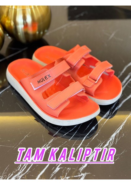 🩴 Mulex Kadın Çift Cırtlı Rahat Ortopedik 2’li Terlik Seti (Somon & Bej) fiyatları