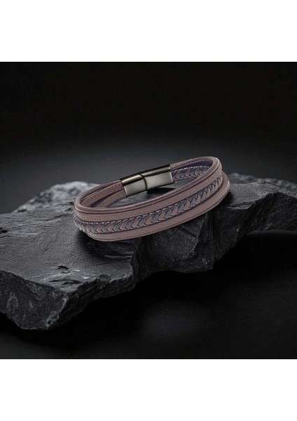 Kahve Siyah Çoklu Deri Bileklik 33513B2D4 fiyatları