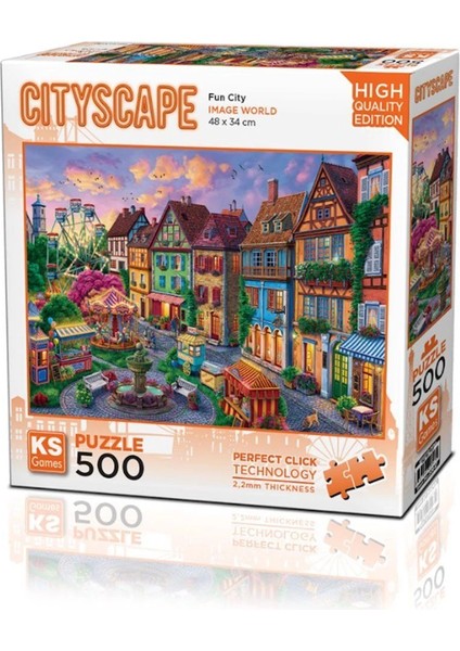 20047 Fun City 500 Parça Puzzle -Ks