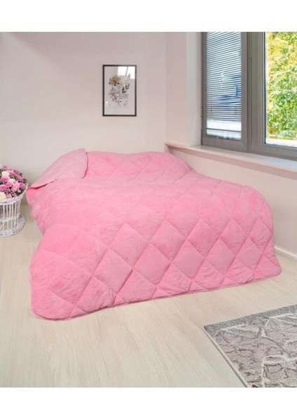 Welsoft Yorgan Çi̇ft Ki̇şi̇li̇k Yorgan 200*220 Çi̇ft Tarafli-Pembe