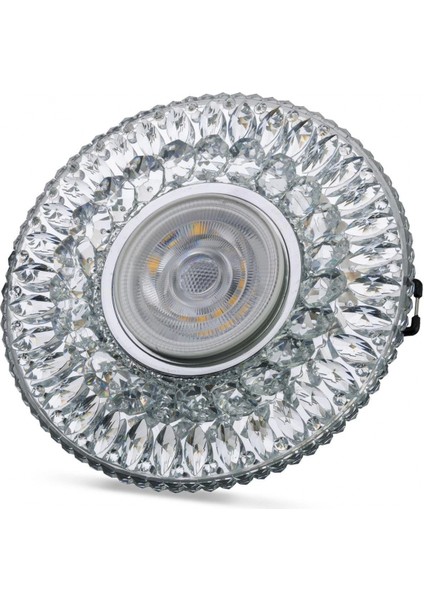 Noas YL65 1657 Ikaros LED Çerçeveli 4000K Kristal Cam Spot Kasa - Priz ve Anahtar Için Uyumlu Çerçeve