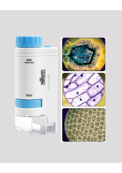 Pmma Optik Lensli Kompakt Taşınabilir Mikroskop indirimleri
