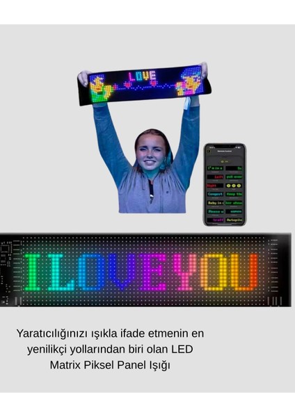 Akıllı LED Matrix Panel – USB Bağlantılı, Kaydırmalı Yazı ve Animasyon Desteği fırsatları