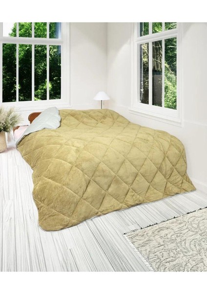 Welsoft Yorgan Çi̇ft Ki̇şi̇li̇k Yorgan 200*220 Çi̇ft Tarafli-Yeşil