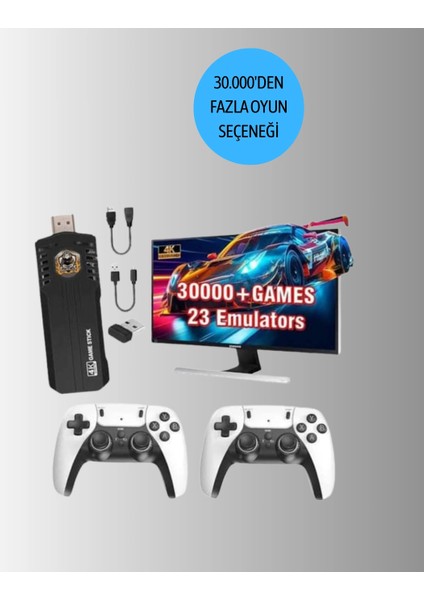 Kablosuz Retro Tv Oyun Konsolu – 30.000+ Oyun, Hd Çıkış & Kablosuz Gamepad ile Efsanevi Oyun Deneyimi indirimleri