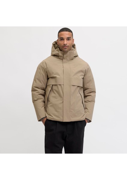 Erkek Fermuar Kapamali Kapüsonlu Mont - Ccmoon