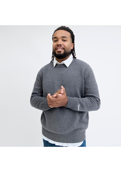 Büyük Beden Bisiklet Yaka Kazak - Norrebro fırsatları