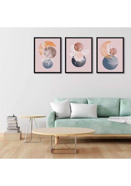 3 Parça Çerçeve Görünümlü Mdf Tablo Seti fiyatları