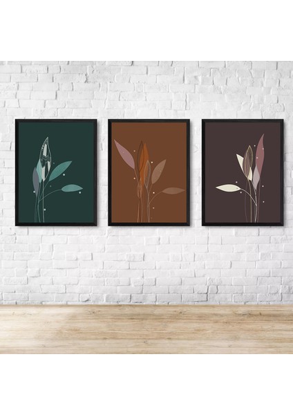 3 Parça Çerçeve Görünümlü Mdf Tablo Seti Setra