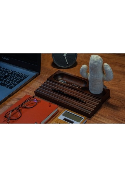 Woody Üçlü Ofis Seti Koyu Kahverengi fırsatları