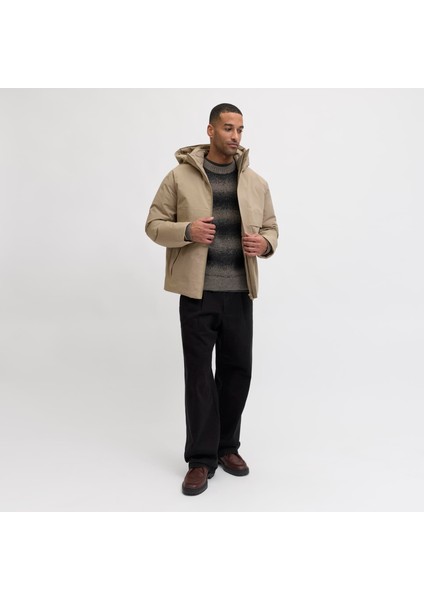 Erkek Fermuar Kapamali Kapüsonlu Mont - Ccmoon fırsatları