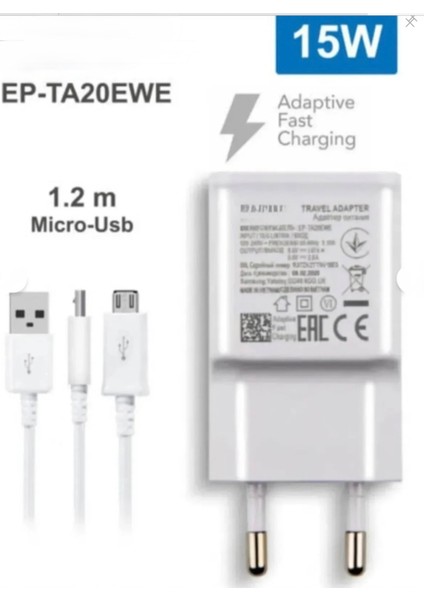 Samsung Galaxy Uyumlu Hızlı Şarj Aleti Cihazı S6-S7 Edge-Note 2-3-4-5 J1-J2-J3-J4-J5-J7 Prime Micro