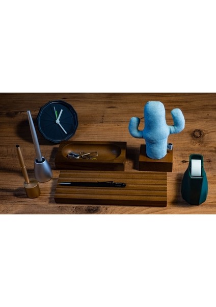 Woody Üçlü Ofis Seti Açık Kahverengi fırsatları