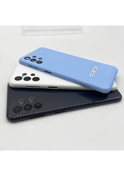 Samsung Galaxy A13 Uyumlu Arka Pil Batarya Kapağı- Mavi
