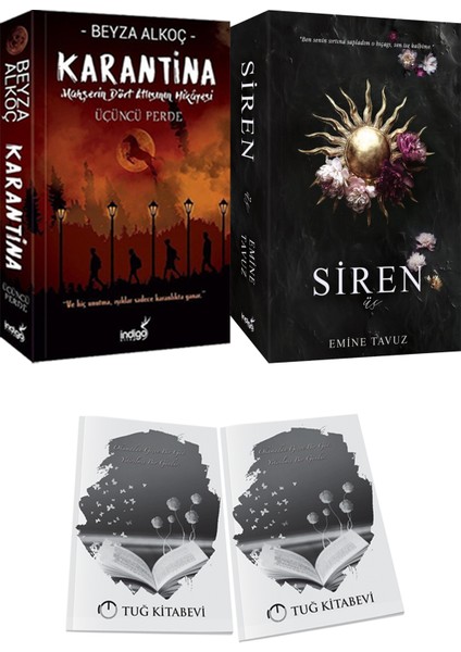 Siren Üç ve Karantina 3 Beyza Alkoç 2li Set + Hediyeli
