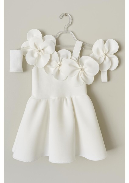 Kız Çocuk Boncuklu Çiçekli Abiye Elbise fiyatları