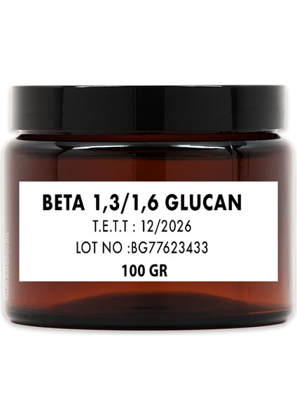 Beta 1,3/1,6 Glucan Saf Hammadde 100 gr