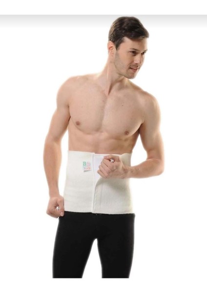 Beyaz Cırtlı Yün Bel Korsesi - 90 - 100 cm uzunluğunda bel çevresi vardır. 44 - 46 cm L (5 Beden) fiyatları