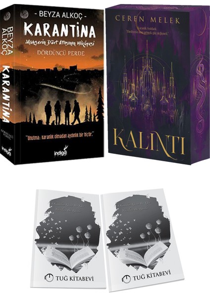 Kalıntı ve Karantina 4 Beyza Alkoç 2li Set + Hediyeli