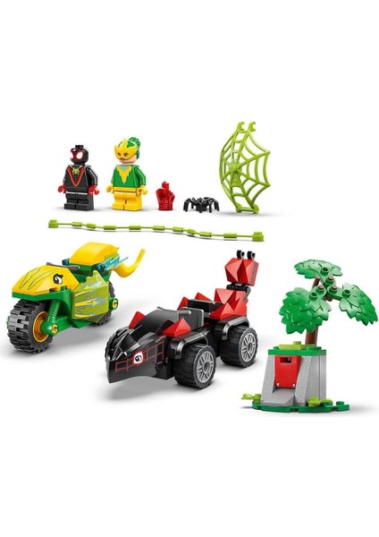LEGO Marvel Spidey ve Inanılmaz Arkadaşları Spin ve Electro Dinozor Aracı Takibi 11198