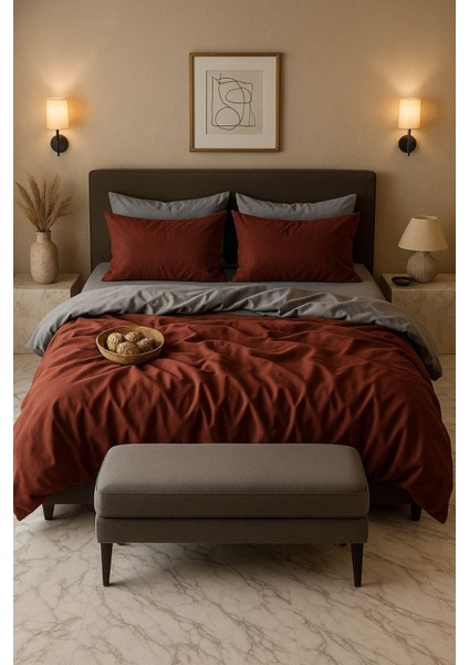 Nevresim Takımı Çift - Lastik Çarşaflı