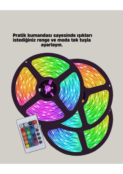 Uzaktan Kumandalı Rgb Smart Şerit LED Işık Esnek ve Taşınabilir Dekorasyon fiyatları