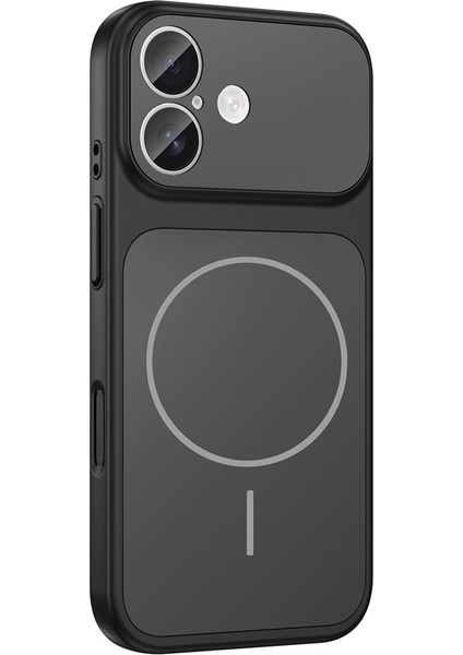 Apple iPhone 16 Kılıf Zore M-Safe Şarj Özellikli Kamera Korumalı Formen Kapak