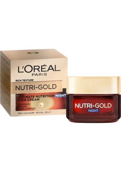 Nutri Gold Besleyici Altın Nemlendirici Onarıcı Gece Kremi 50 ml
