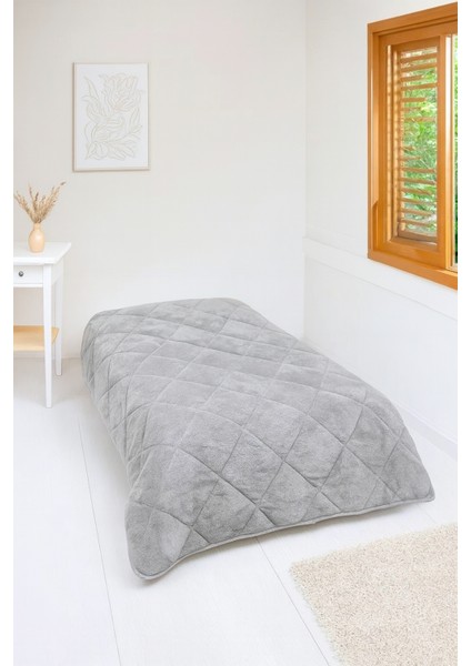 Welsoft Yorgan Tek Ki̇şi̇li̇k 155*220 Yorgan-Gri