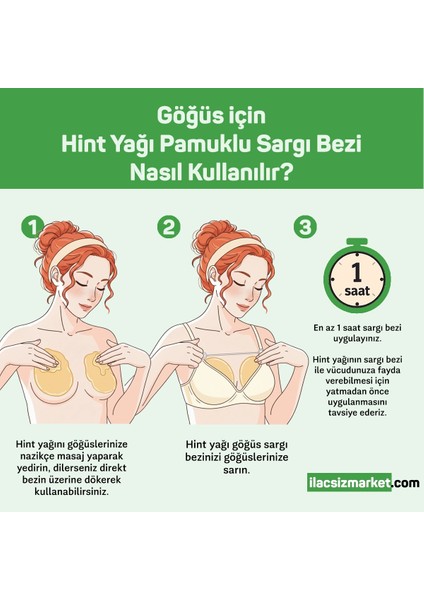 Göğüs Hint Yağı Sargı Bezi - A-B Cup modelleri