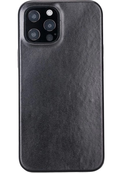 Apple iPhone 12 Pro Max Uyumlu Deri Arka Kapak Rock Rst1 Siyah indirimleri
