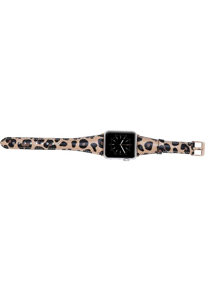 Apple Watch Uyumlu Deri Kordon 42-44-45MM Slim LE02N modelleri