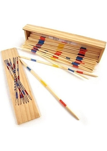 Eğitici Öğretici Ahşap Mikado Spiel El Beceri Görsel Eğitici Oyun Çubukları fırsatları