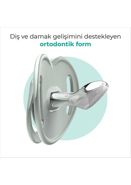 Ortodontik Silikon Emzik 2'li Powder Greenblue 0+ Ay (Sterilizasyon/saklama Kutulu) modelleri