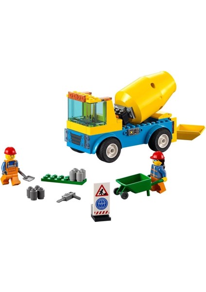 60325 Lego® City - Beton Mikseri, 85 Parça, +4 Yaş fiyatları