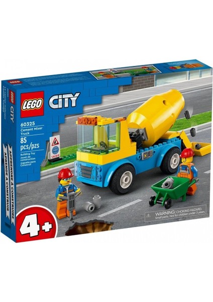 60325 Lego® City - Beton Mikseri, 85 Parça, +4 Yaş indirimleri