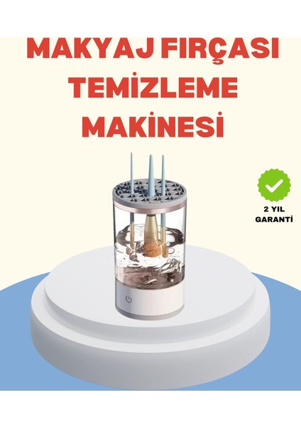 Profesyonel Makyaj Fırçası Temizleme ve Kurutma Makinesi
