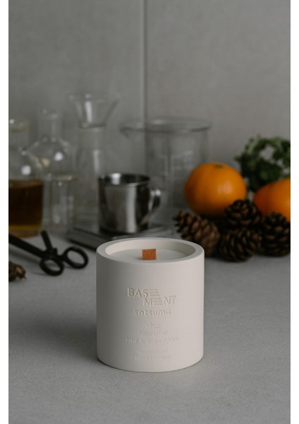 : Satsuma : % 100 Soya Beton Mum (Narenciye, Mandalin, Citrus, Çam, Okaliptüs)