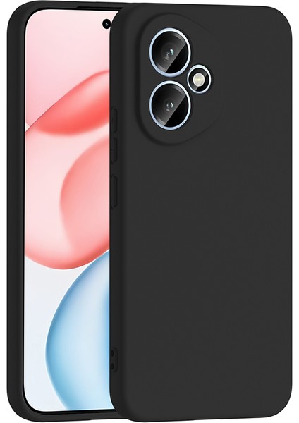 Honor 400 Kılıf Lansman Içi Kadife Kamera Korumalı Mara Silikon Kılıf-Siyah