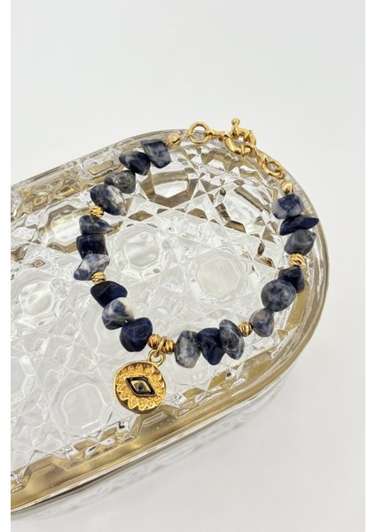 Azure Gaze No:1 Altın Kaplama Bileklik