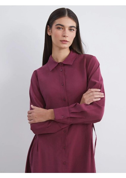 Modal Karışımlı Gömlek Elbise (W5) modelleri