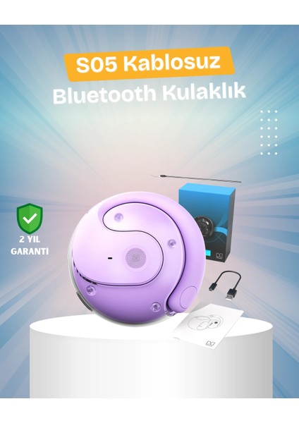 S05 Kablosuz Kulaklık – Küçük Kulak Yapılarına Uygun, Kayma Yapmayan Tasarım