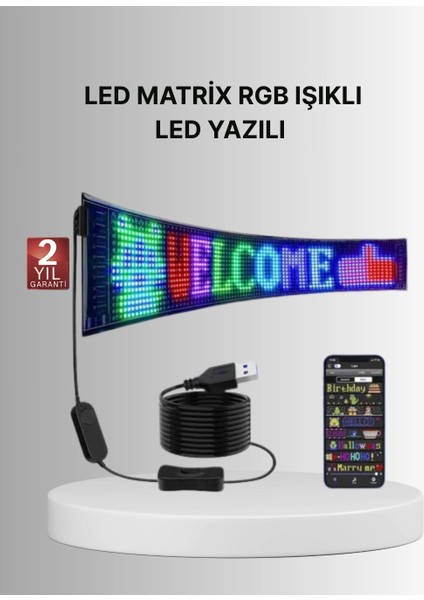 Gece Kullanıma Uygun Pixel Rgb LED Panel Estetik Atmosfer Işığı