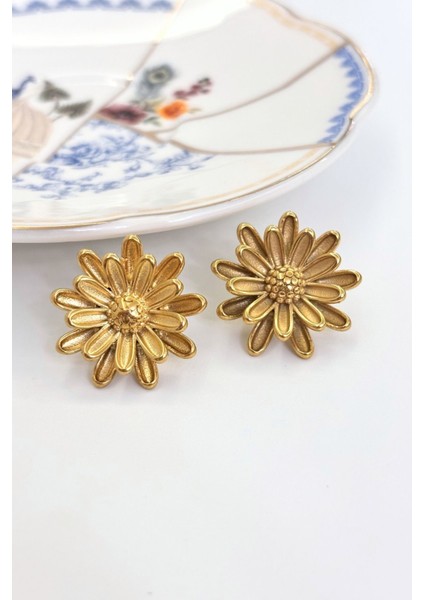 Daisy No:1 Çelik Küpe