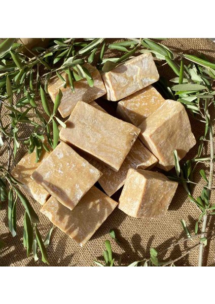 Doğal Zeytinyağlı El Yapımı Sabun | 1 Adet Tekli Sabun, Soğuk Sıkım, Organik, Cilt, Yüz ve Saç Için Uygun