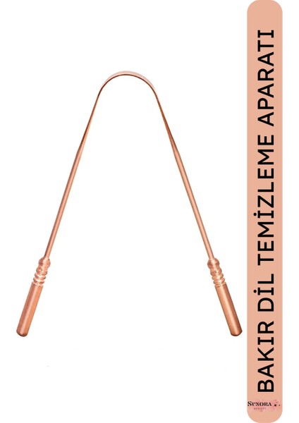 Bakır Dil Temizleme Aparatı Dil Kazıma Çubuğu Temizleyici Sıyırıcı Ağız Temizliği