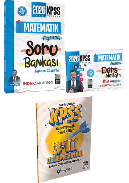2026 Kpss Matematik Algoritma Soru Matematik Akademisi Ders Notu - 3 Deneme