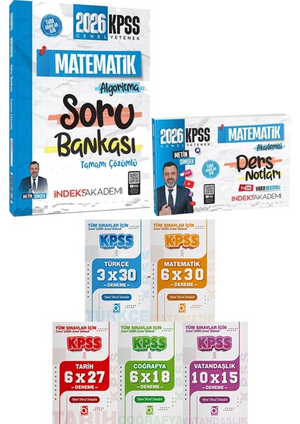 2026 Kpss Matematik Algoritma Soru Matematik Akademisi Ders Notu - 5 Ders 31 Deneme