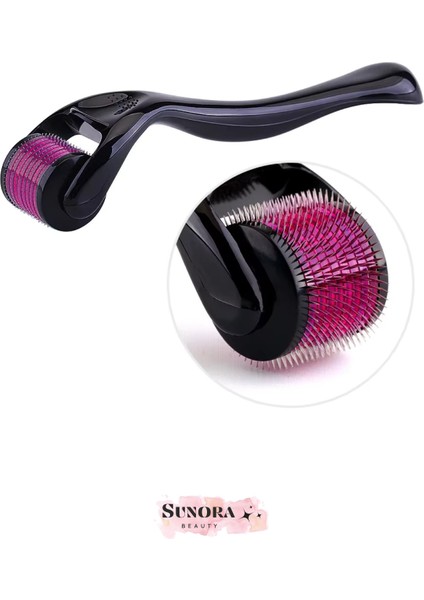 Titanyum Uçlu 540 Iğneli Derma Roller 1 mm Cilt Yüz Vücut Saç Yenileme Masaj Aleti fiyatları